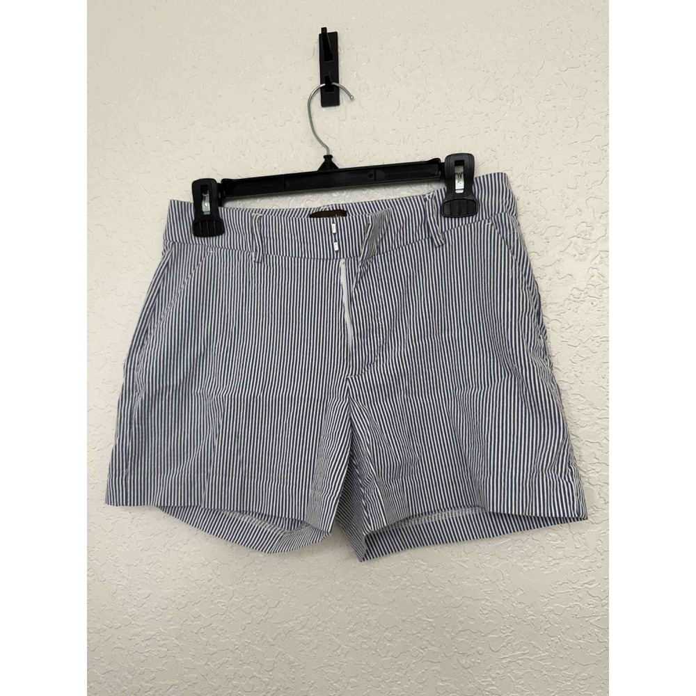 Crosby Womens Blue White Pinstripe Classic Short Size 4 Nautical Summer 1977